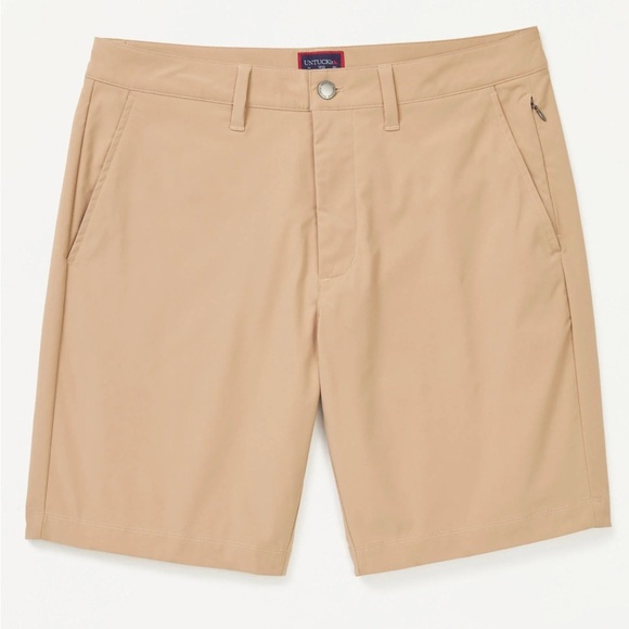 UNTUCKit Men's Beige Flat Front Khaki Shorts 40 - Picture 2 of 13